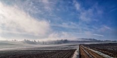 Landschaftsaufname vom Mensfelder Kopf im Winter