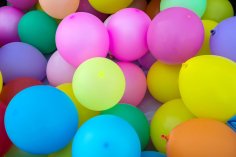 Viele bunte Ballons